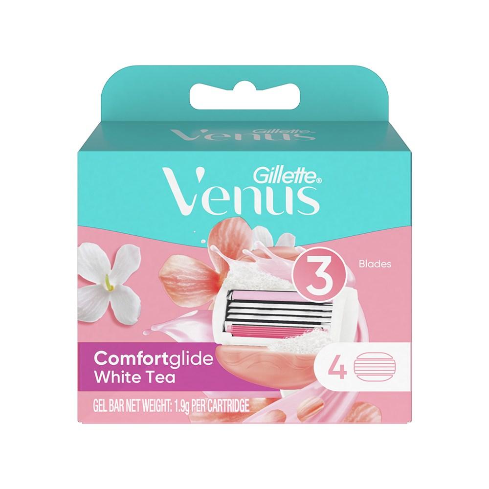

Gillette Venus Comfort Glide White Tea Razor Blades, 4 packs, 1 piece
