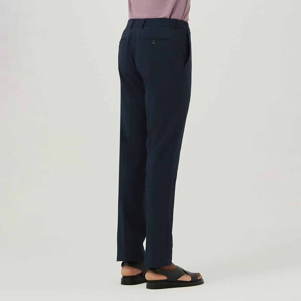 FERRAROMILANO Nylon Blend Slacks Navy (Amsfbps20349)