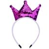 Kids Girl Sequins Crown Headband for Women Sweet Birthday Party Festival Decoration Headwear Hairband