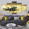 5Pcs Fighter Jet Airplane Plane 5 Pieces Pictures Canvas Paintings Wall Art HD Print Home Decor Room Decor Modern Abstract