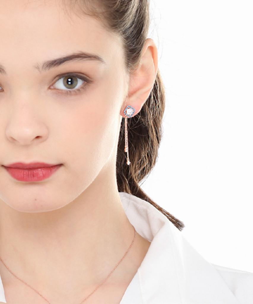 Ellejewelry Blooming 14K Gf Two-Line Drop Earrings Elgpee244