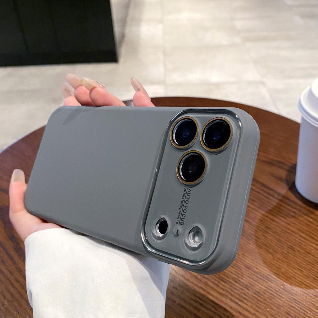 Liquid Silicone Glass Full Camera Protect Case For IPhone 17 Air 16 15 14 Plus 13 17 Pro Max ShockProof Soft Cover