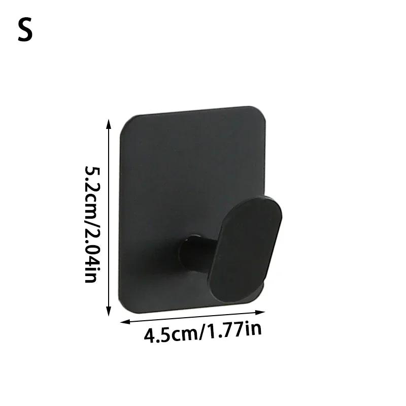 Stainless Steel Wall Hooks Heavy Duty Self Adhesive Hook for Hanging Towel Robe Clothes Bathroom Accessories Wall Door Hanger