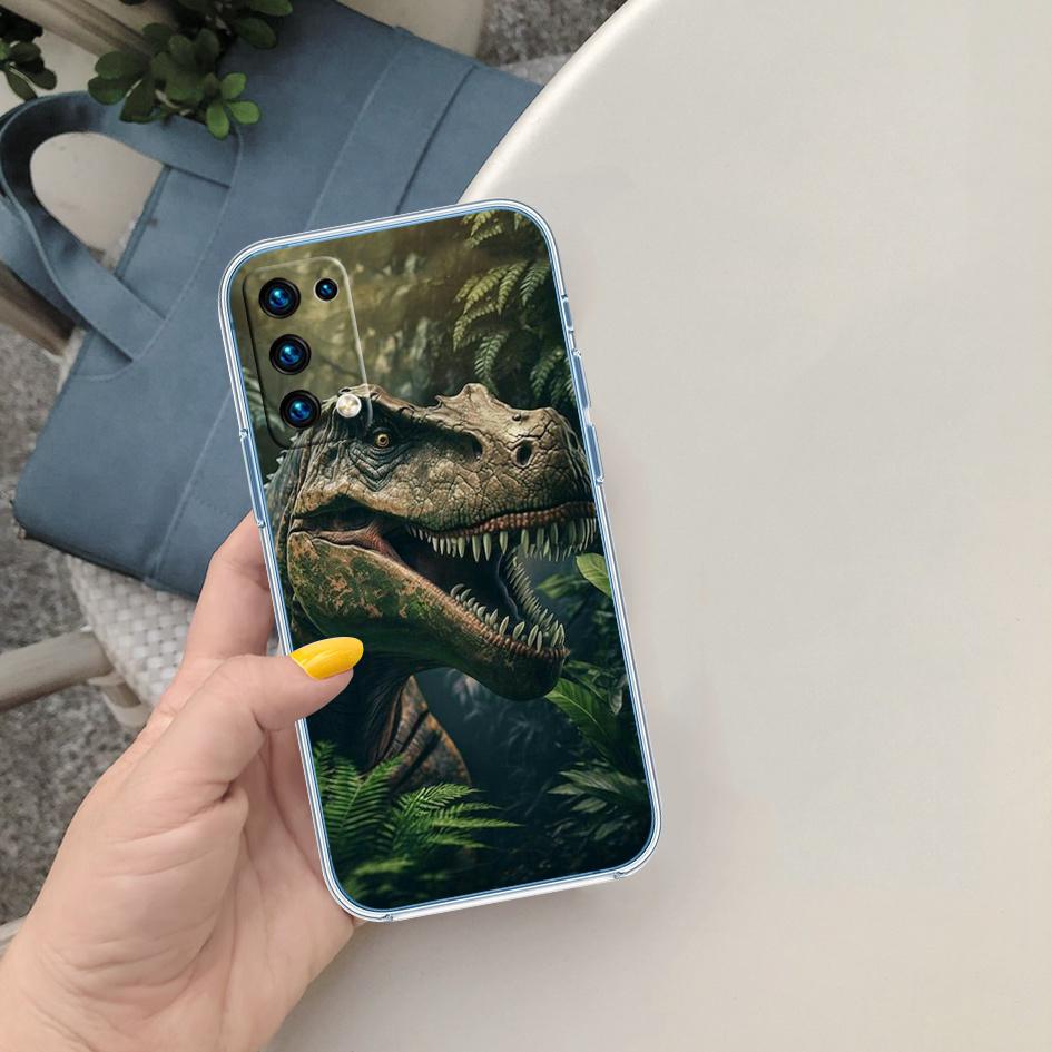 LO31 Dinosaur Transparent Phone Case for LG K22 K30 K40 K40S K41 K42 K50 K50S K51 K51S K52 K61 K62 K71 K92 Q60 Q61 V40 V50 V60