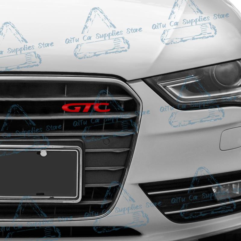 Metalowe Logo GTC 3D Emblemat na Grill Samochodowy Przód Odznaka na Klapę Bagażnika Naklejka Dekoracyjna Do Opel Astra Insignia Corsa Vectra Zafira Mokka OPC