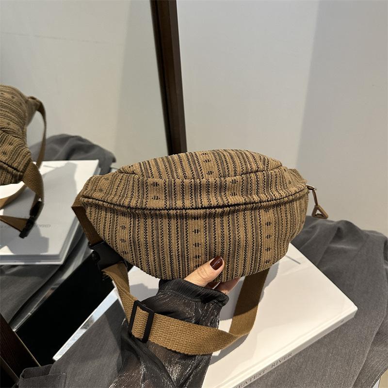 

Милая и повседневная нагрудная сумка, спортивная и легкая, нишевая поясная сумка через плечо, свежая, простая, красивая и стильная коричневый