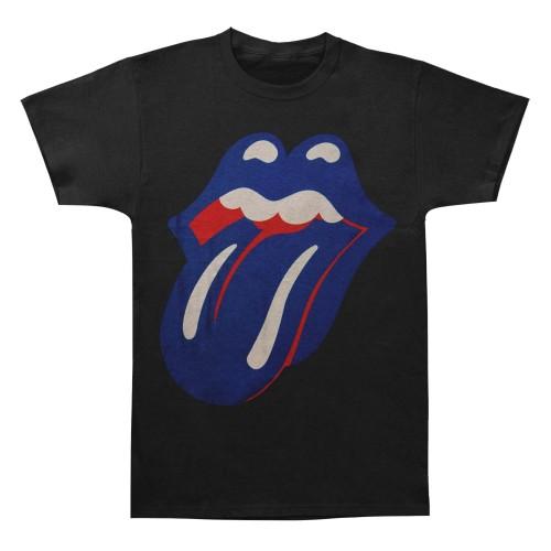 The Rolling Stones T-shirt classica blu e solitaria unisex per adulti L naturale