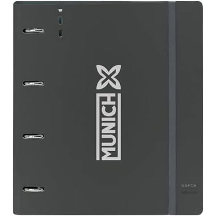 Classeur - SAFTA - Munich - 4 anneaux de 35 mm - Recharge 100 feuilles A4 - Idéal enfants