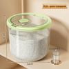 Rotatable Household Rice and Grain Storage Box: Insect & Moisture-Proof, Sealed, Compartmented Bucket