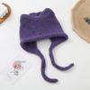 Fashion Ear Ear Protector Knitted Hat Women's Autumn and Winter Mohair Warm Ski Hat Student Hat