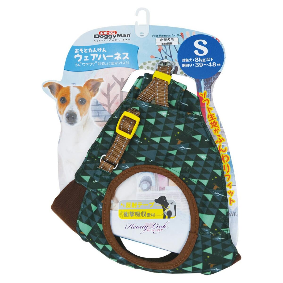 

DoggyMan Outdoor Exploration Wear Harness S Hide and Seek зелёный