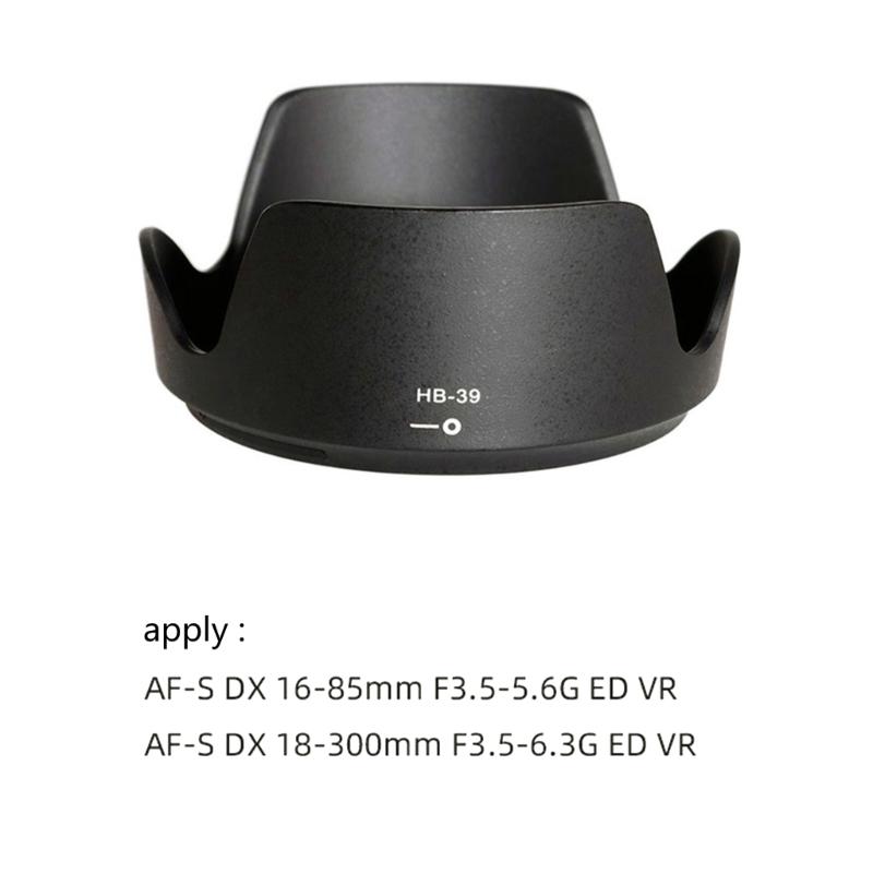 HB39 67MM Lens Hood Sunshade Replacement for S 16-85mm F3.5-5.6 G 67mm Lens Guard Protections