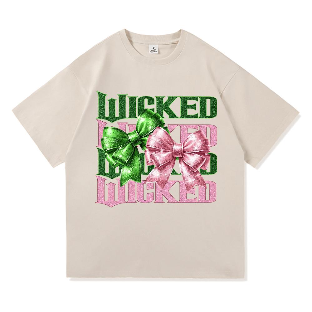 Wicked Change for Good T Shirt Hot Fashion Men Harajuku Aesthetic Elphaba Glinda T-Shirt Unisex High Quality Cotton Tees Shirts