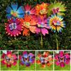 Multistyles Flower Butterfly Windmill Colorful Standing Lawn Flower Pinwheel  Picnic Decor Toys