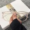 Transparent Glasses Women Men Retro Anti Blue Light Computer Eye Glasses Girls Clear Eyeglasses Large Frame Optical Spectacles
