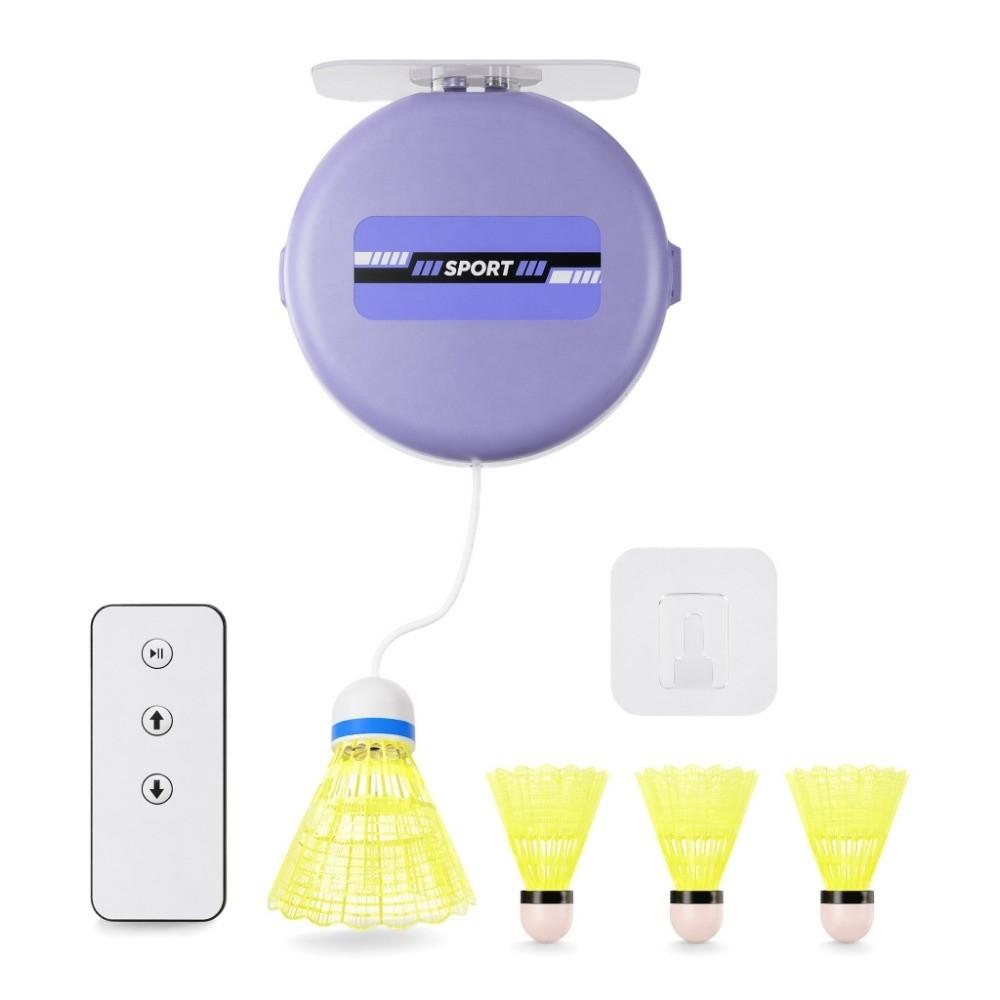 8pcs Height Adjustable Badminton Rebound Trainer Snap Button Badminton Training Aid  Home Practice