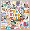 50PCS Positive Psychology Stickers: Motivational English Sentences, Waterproof Decorative Journal Stickers
