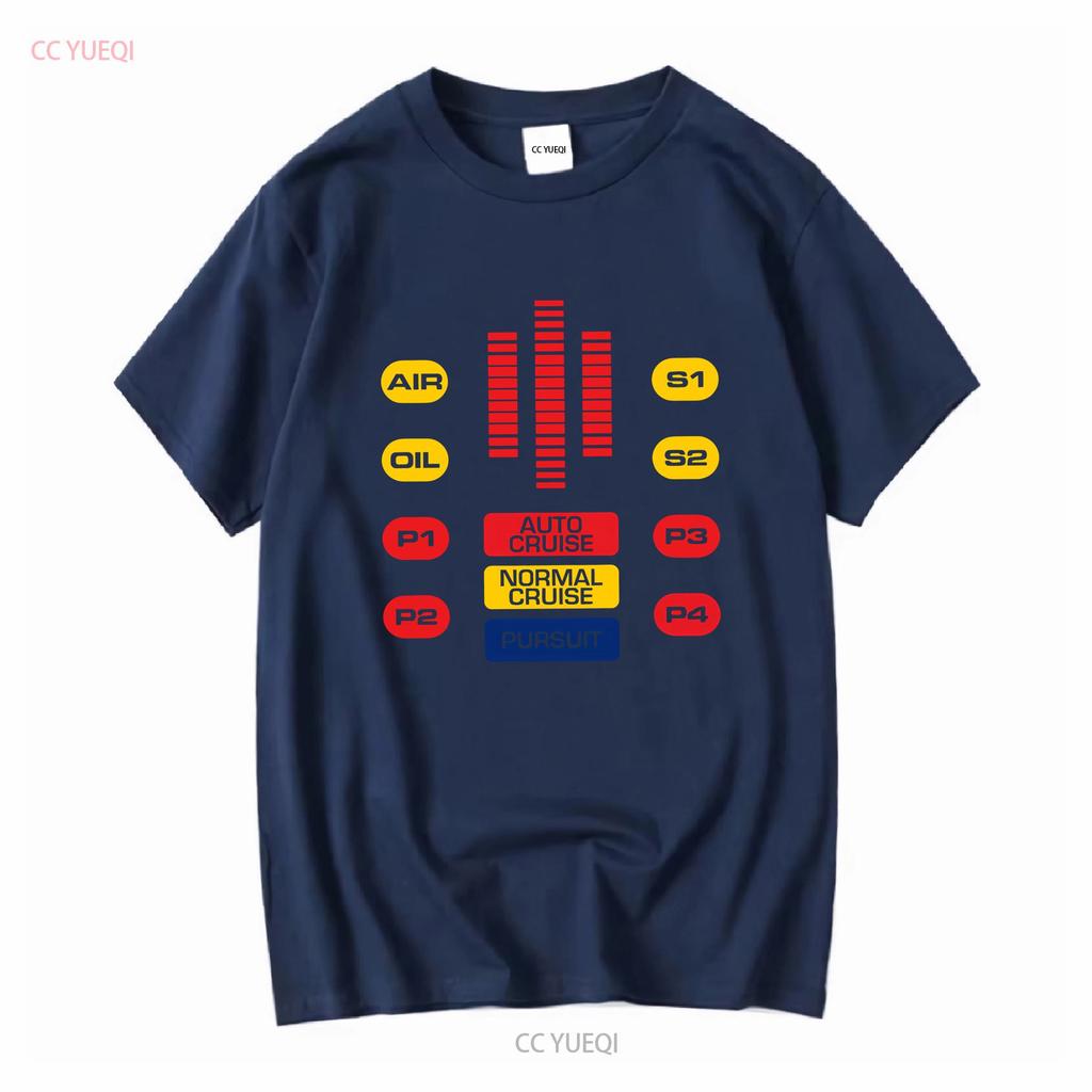 Kitt Cockpit Michael Knight Hasselhoff Fahrer LED 80er Kult Trans Am T-Shirt Vintage Gewaschenes Oberteil für den Alltag Lässig