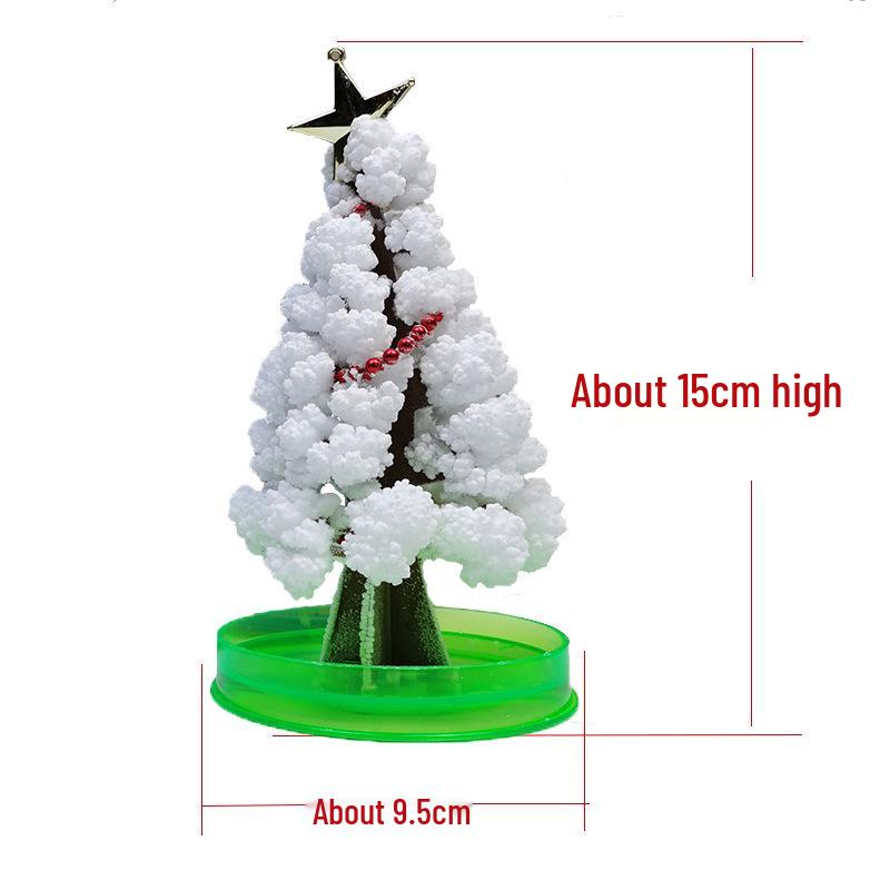 Blossoming Crystal Christmas Tree: Handmade Magic Growing Ornament & Gift