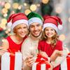 Červená nadýchaná vánoční čepice pro dospělé a děti, čepice Santa Clause, měkká plyšová čepice, vánoční dekorace, dárek na novoroční oslavu