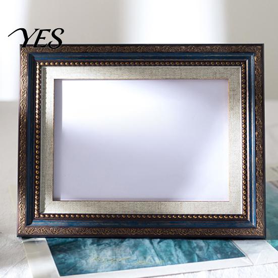 Vintage Photo Frame Frame, Art Mat Picture for Tabletop Display Elegant & Wall Mount, Decorative Studio Portrait Photos Multi-layer Cardboard