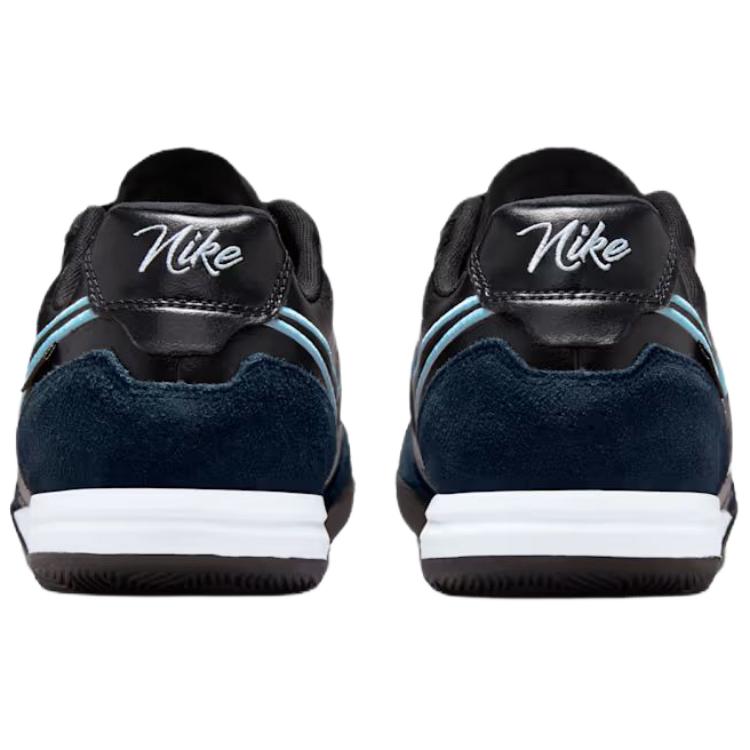 Nike Tiempo Streetgato IC Low Black Ice Blue Unisex Sneakers Obsidian HQ7017-046