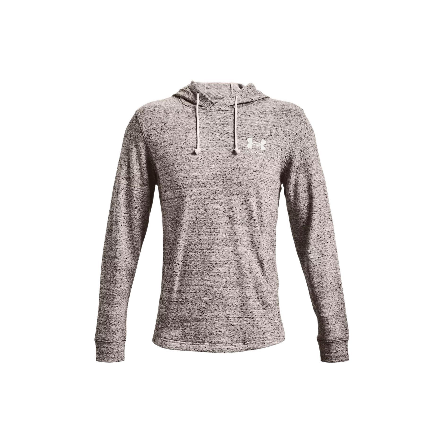 Худи Under Armour Rival мужское Агатовый белый С капюшоном Умеренный Обычный 1370401-112 S