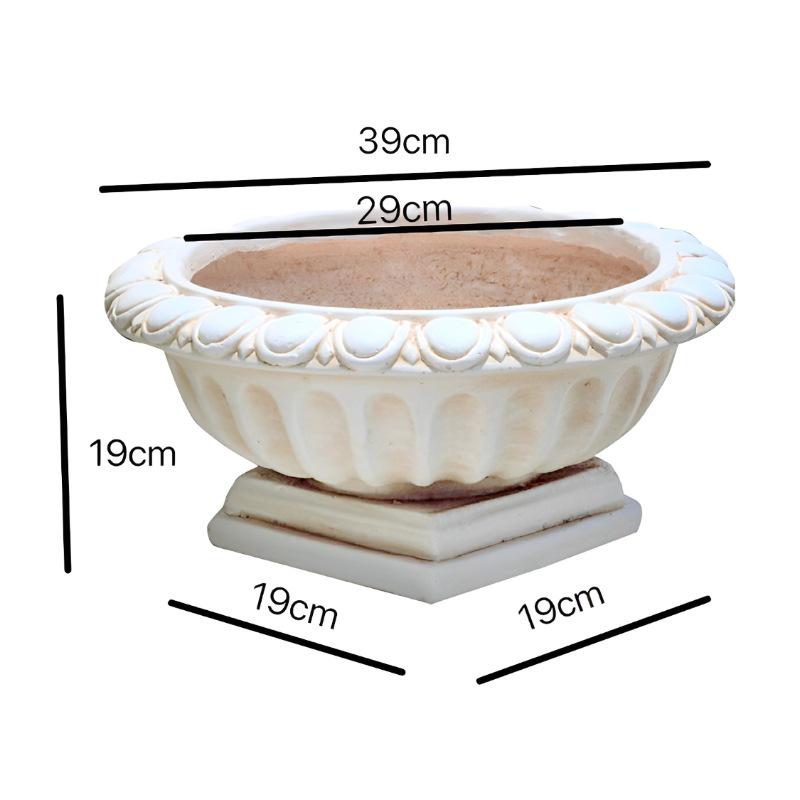 European Classical Roman Column Flower Pot Stand for Outdoor Courtyard Gardening Display
