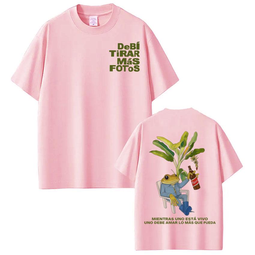 Rapper Bad Bunny Tshirt Debi Tirar Mas Fotos DTMF World Tour YK Shirts Unisexs Women Fashion Vintage Hip Hop Streetwear Tees