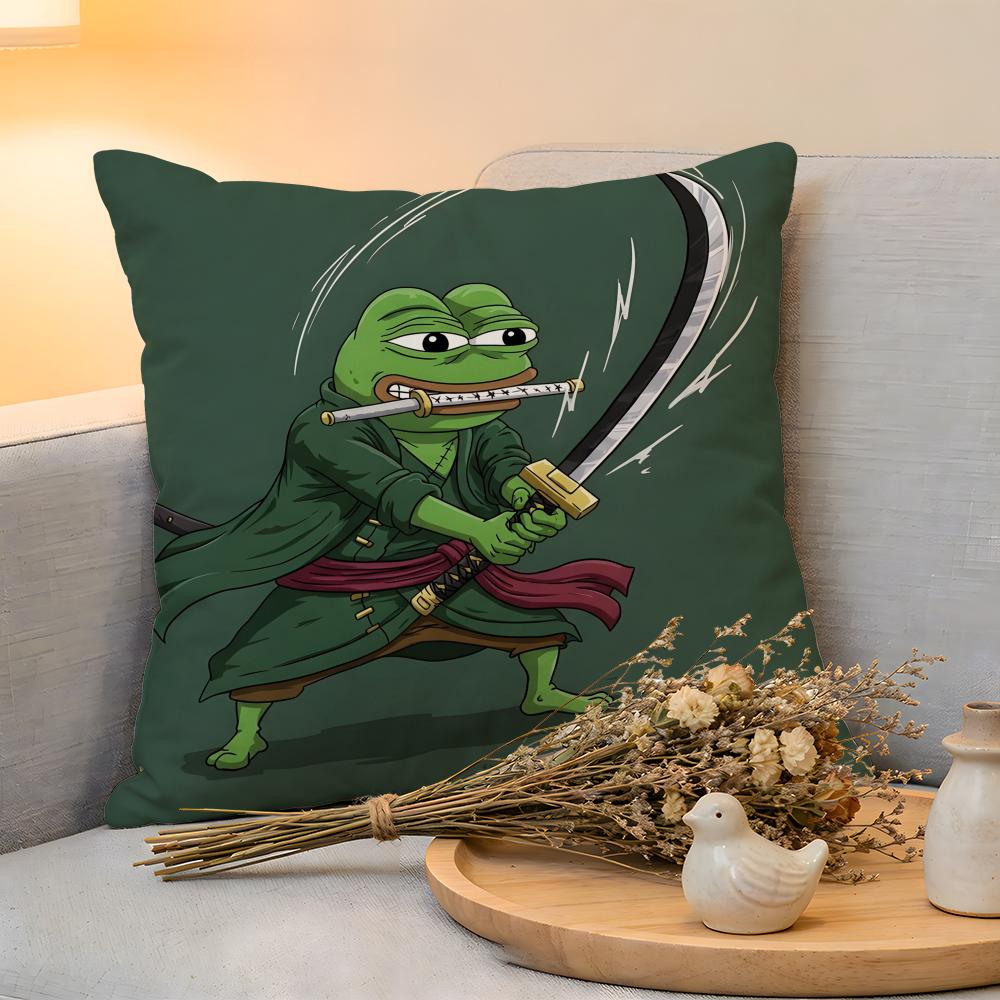 Cushion Cover Linen SkinFriendly Soft Decorative Case for Sofa Home Decor funny PPepe the frog Pillow cover