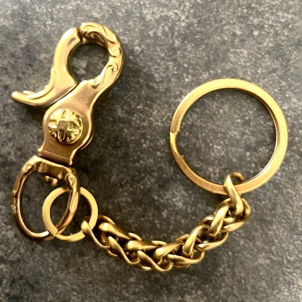 Limited price Mens Brass Keychain Key Ring Carabiner 15cm