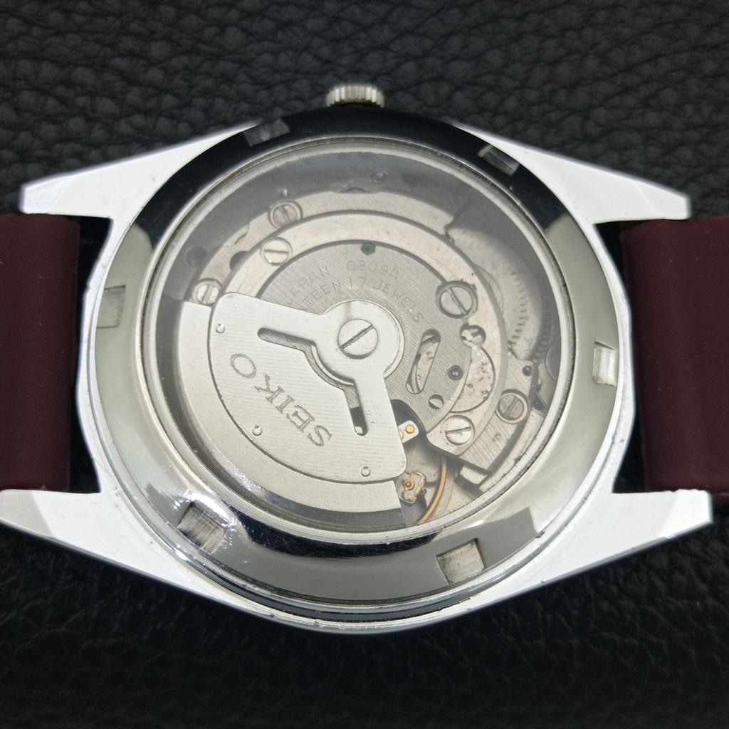 REFURBISHED SEIKO AUTOMATIC 6309A JAPAN MENS VINTAGE BROWN DIAL WATCH a443170-1