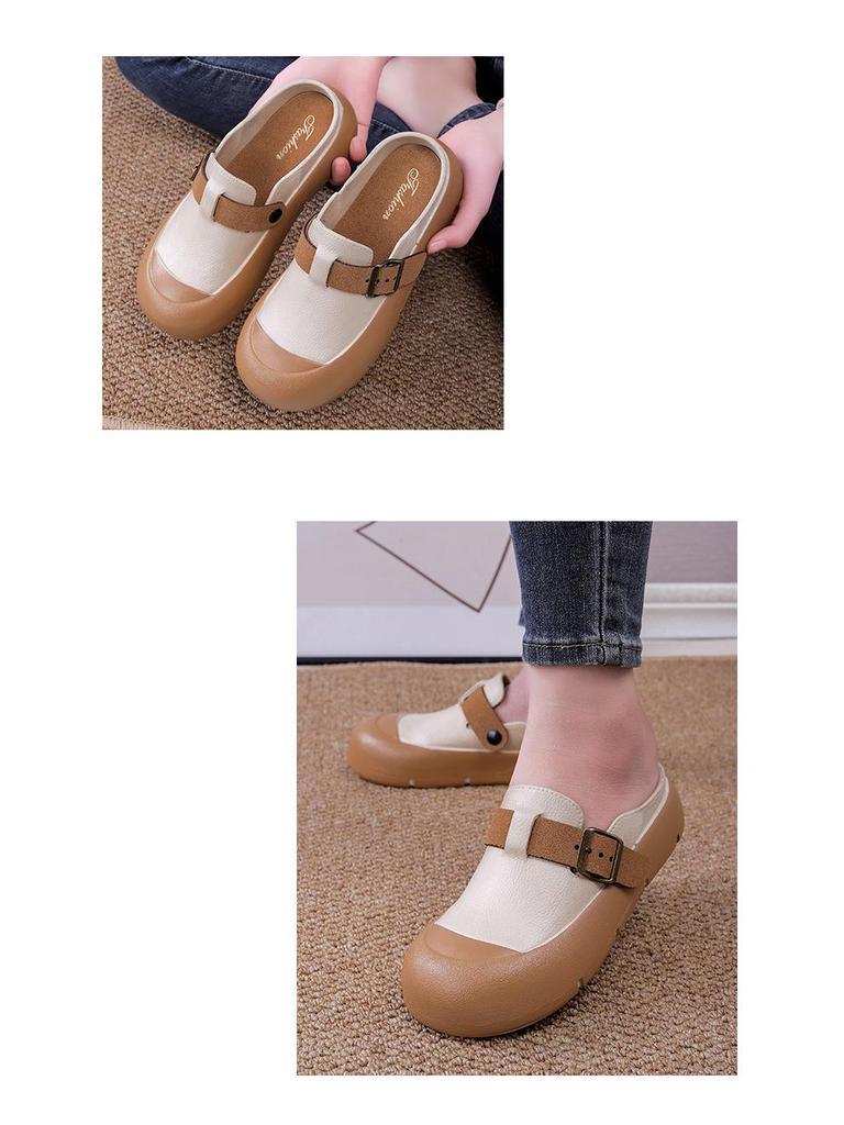 Women's Versatile Closed-Toe Non-Slip Thick Sole Autumn Sandals & Slippers