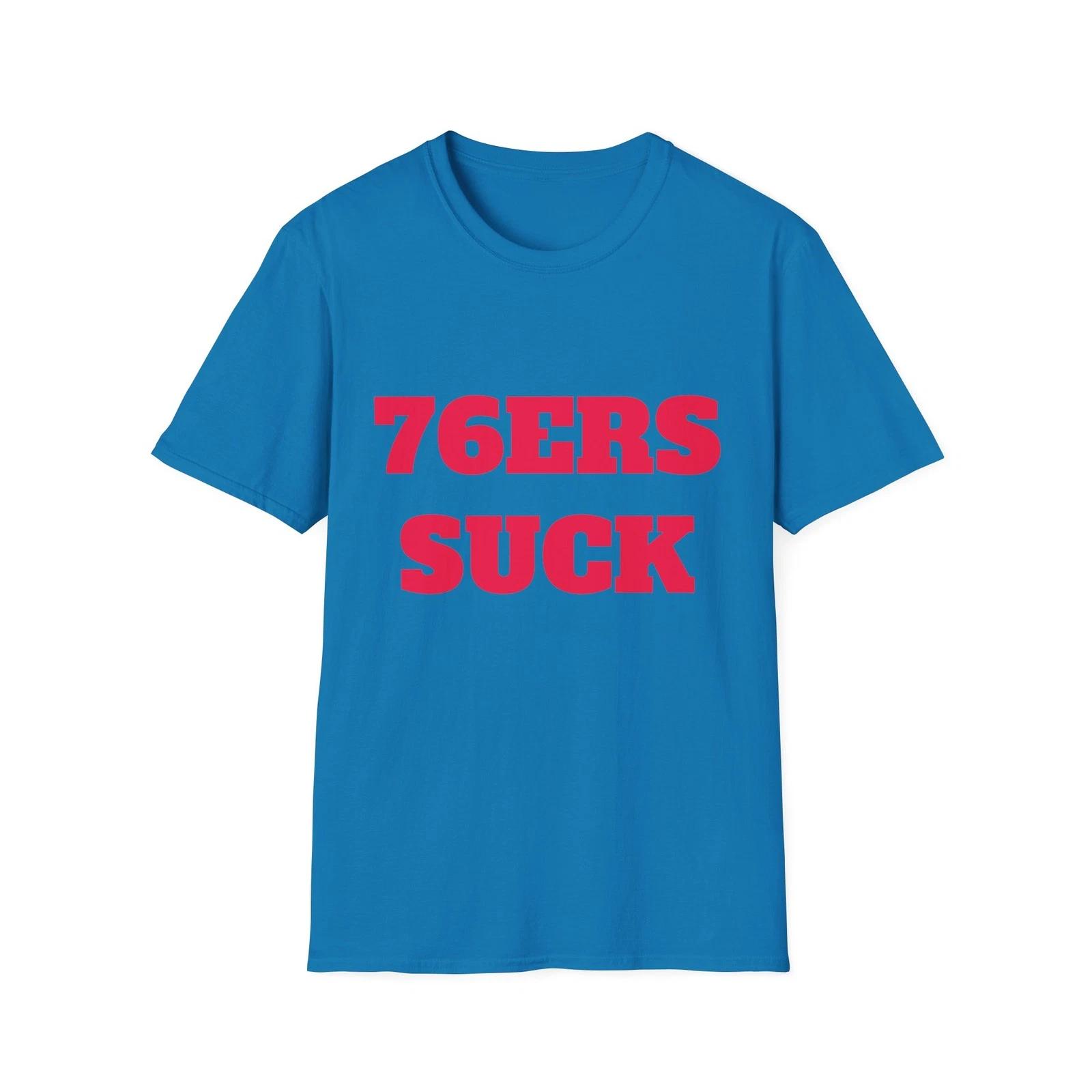 76ers Suck T-Shirt - NBA Basketball Sports Rivalry Tee L
