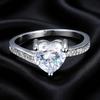 925 Silver Women's Wedding Engagement Ring with AAAA CZ Promise Gift 20 Styles