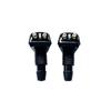 Universal Car Dual Hole Windshield Washer Nozzle Water Spray Nozzle for Most CarsConnector Replacement Wiper Water Spray Jet Kit