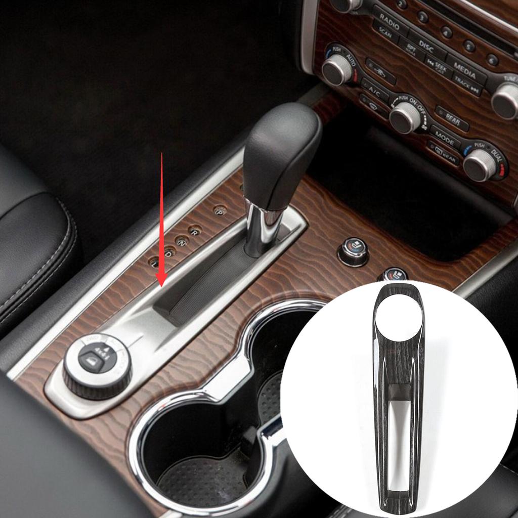 Grain Center Console Gear Shift Panel trim Cover for Nissan Pathfinder 13-18