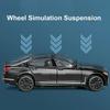1:24 760LI M8 Sports Car Model Toy Sound Light Doors Opened Pull Back Shock Absorption Diecast Alloy Vehicles Models Kids Gifts
