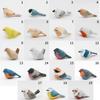Creative Cute Wood Carving Bird Mini Carving Small Bird Ornament Handmade Painting Wooden Bird Figurine Tabletop