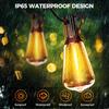 10/15/25/30 Bulbs LED String ST38 Lights Waterproof Dimmable LED Bulbs Lights Shatterproof Connectable Outdoor String Light Cafe