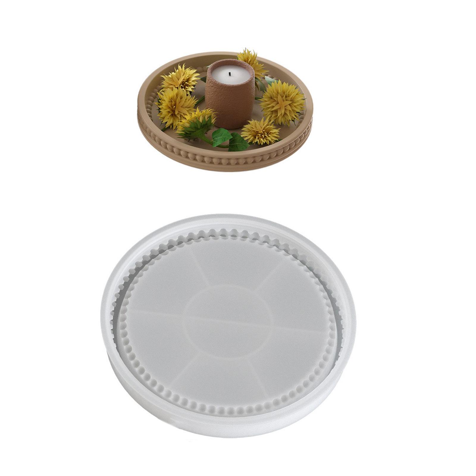 

Гибкий силиконовый круглый поднос-тарелка, аксессуар для свадеб, вечеринок, принадлежности для праздничных торжеств, легко моется S