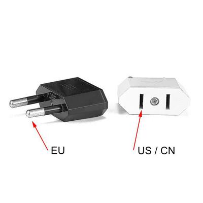 Amerikanisches China-zu-EU-Europa-Reise-Netzteil, 2-poliger US-zu-EU-Stecker-Adapter