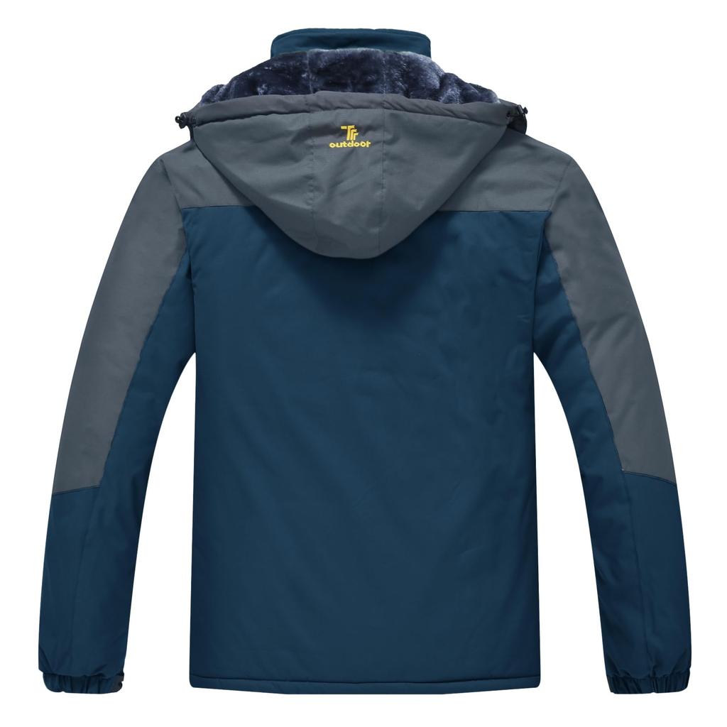 Větruodolná a zimní bunda Gopuune pro a Práci Hory a Nadměrné Velikosti Pánská s fleecovou podšívkou Turistická, Motorkářská, Snowboardová, Oblečení,