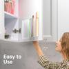 1/2Pcs Acrylic Straw Holder Transparent Design Straw Organizer Kitchen Accessories Self Adhesive Reusable