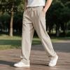 Mens Casual Trousers Men Corduroy Baggy Sweatpants, Drawstring Waist Straight Leg Joggers, Pants Solid Color Athletic for Jogging Gym Workout