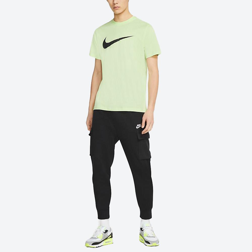 Nike Sportswear Swoosh Casual Athletic Crew Neck Short Sleeve T-Shirt Men Tops Green Yellow DC5095-383