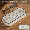 Minimalist Floral Bow Wavy Eyeglass Case,Creative Personalized Glasses Storage Box, Butterfly Kitty Eyewear Holder For Students