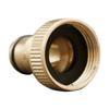 3/4" Brass Quick Connector 4pcs/set Garden Tap Adapter Thread Nipple for Garden Yard Car Washing Accessory