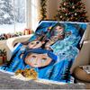 Coraline Pattern Blanket for Home Decoration, Bed, Sofa, Car Travel, Camping, Suitable for All Seasons, Birthday Christmas Gift