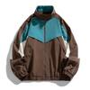 Herren S Vintage Farbblock Stehkragen Locker Lässig Sportjacke